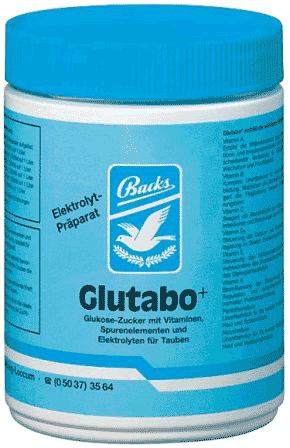 Backs Glutabo+ with electrolytes