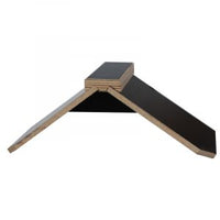 Triangle formed seat out of wood