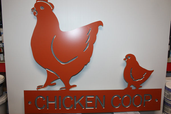 Chicken coop sign